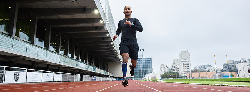 Coureur sur piste d'athlétisme